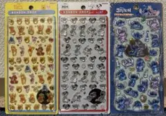 正規品　プーさん　101匹わんちゃん　ボンボンドロップシールミニ　スティッチ