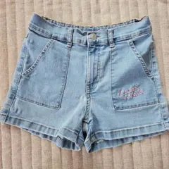 GU　デニムショートパンツ　140cm