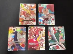 ワンピース ROUND1 5枚セット ルフィ ゾロ サンジ ウソップ ブルック