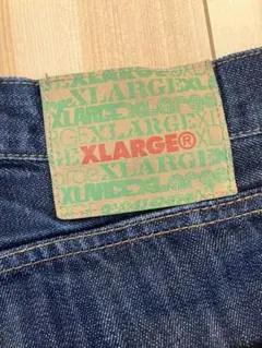 X-LARGE エクストララージ　ワイド　デニム　表記サイズ34 古着