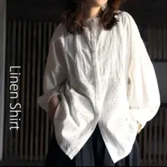 美品　LONSLAN イエロー バンドカラーシャツ Lサイズ 美品 LONSLAN イエロー バンドカラーシャツ Lサイズの通販 by matthu's