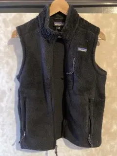 patagonia フリースベスト XXS 黒