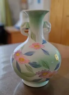 深川青磁 色絵彩磁 花瓶 陶磁器 置物 飾り - メルカリ