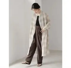 バックボタンワンピース　チェック