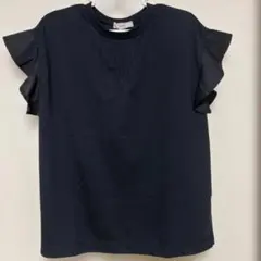 HusHusH フリル付きブラックTシャツのサムネイル