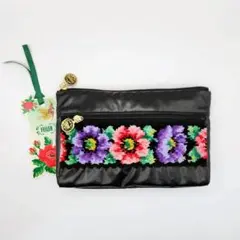 《未使用》FEILER フェイラー アネモネ 花柄 ポーチ マルチケース