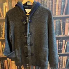 Give Life フード付きニットカーディガン　サイズＬ　トグルボタン