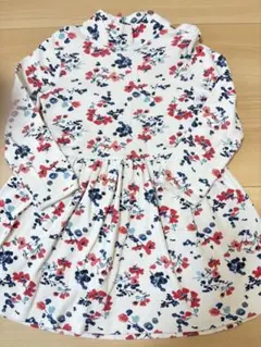 プチバトー　4ans104cm お花柄ワンピース