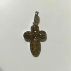 アンバーペンダントトップ