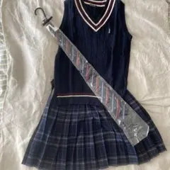 値下げ！【卒服】ベスト・スカート・ネクタイセット　入学式でも！