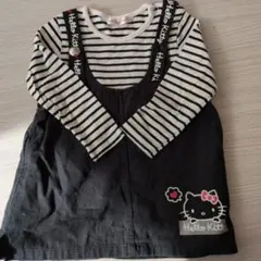 Hello Kitty ストライプ長袖カットソー