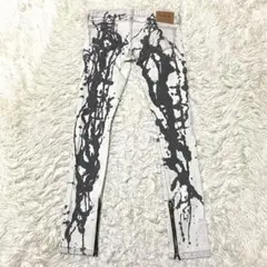 美品✨Stussy デニム パンツ ペイント 総柄 S 日本製レディースのサムネイル