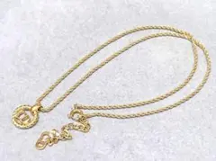 クリスチャンディオール　CDロゴ　サークル　ゴールドカラーネックレス　43068