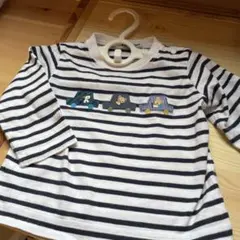 familiarストライプ長袖Tシャツ 80サイズ