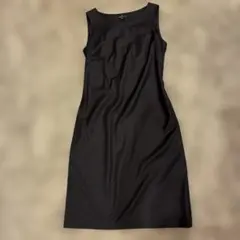 美品✨Theory ノースリーブワンピース 膝丈 ブラック 現行タグ M 