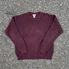 L.L.Bean エルエルビーンクルーネックコットンニット サイズM 80sのサムネイル