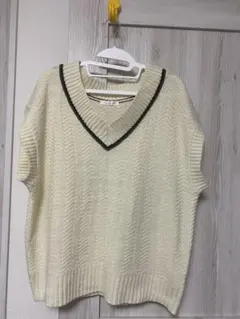 terawear emu アイボリー ニットベスト