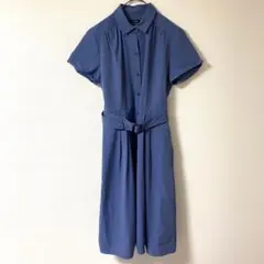 半袖 ロング丈 ベルト付き✨ Le souk ルスーク ワンピース レディース