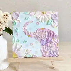 ドットアート・アートパネル【曼荼羅を纏う桃色クジラ】 - メルカリ