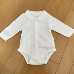 ベビー　ロンパース　フォーマル　ブラウス　白　スーツ　男の子　女の子　長袖