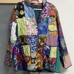古着 キルティングパッチワークジャケット