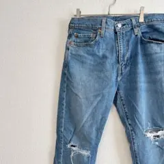 【美品】リーバイス 512 プレミアム W33 L30 スリムテーパードダメージ