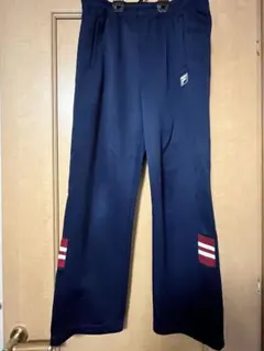 FILA ネイビー ストライプ ジャージパンツ