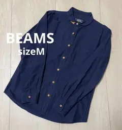 BEAMS ビームス 長袖シャツ デニム ネイビー M