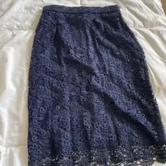 ユニクロ　レース　タイトスカート