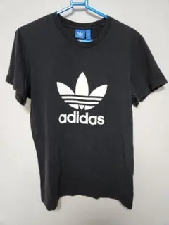 adidas　アディダス　ビックトレフォイルロゴ　ブラック　Tシャツ　L
