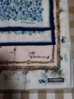 Burberrys BURBERRYバーバリーハンカチ3枚未使用ありノバチェック
