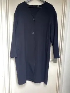 【美品】無印良品　コート　紺色　Lサイズ