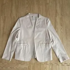 シップス　ベージュ ノーカラージャケットのサムネイル