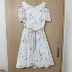 ワンピース 白 花柄 ウィルセレクション