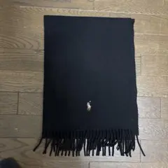 Polo Ralph Lauren ウールマフラー 黒のサムネイル