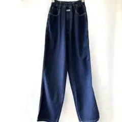 シンプルダークデニム ズボン140サイズ日本製