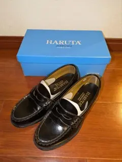 HARUTA ブラック ローファー 22.5cm