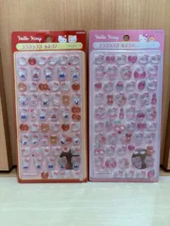 【正規品】ハローキティ ボンボンドロップシール mini 2点セット