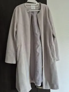 ViS ライトグレー ロングコート