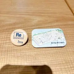 無印良品　1周年記念バッジ　2つセット