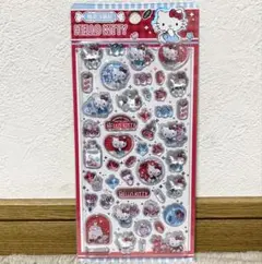 海外製 サンリオ ハローキティ ボンボンドロップ風 立体シール 3Dシール 水色