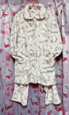Hello Kitty フリース ルームウェア Mサイズ ピンク
