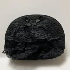 未使用品　ポーチ　レースブラック　　匿名発送