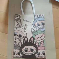 LABUBU ラブブ キャラクター 紙袋 5枚 15*21cm