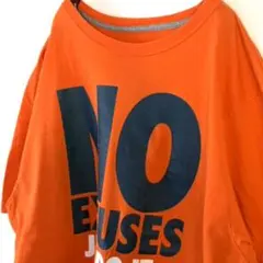 ナイキ NO EXCUSES JUST DOIT. Tシャツ XLオレンジ古着のサムネイル