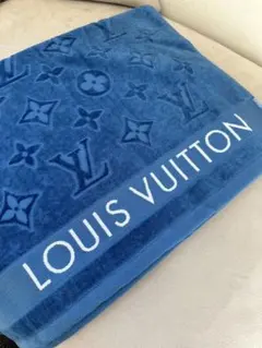 LOUIS VUITTON 青 バスタオル