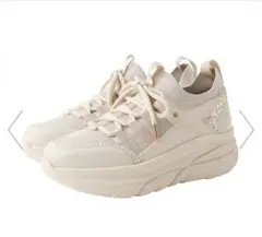 +diana【軽量・撥水加工】ビジュー付きニットコンビスニーカーのサムネイル