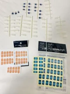 ネイルチップ、ルースキューティクルシール、両面テープセット