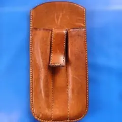 ブラウンレザーエンボスケース