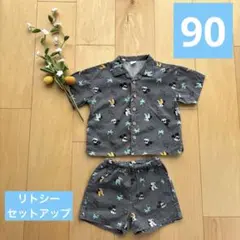 リトシー　ミッキー　アロハシャツ　セットアップ　90 littc